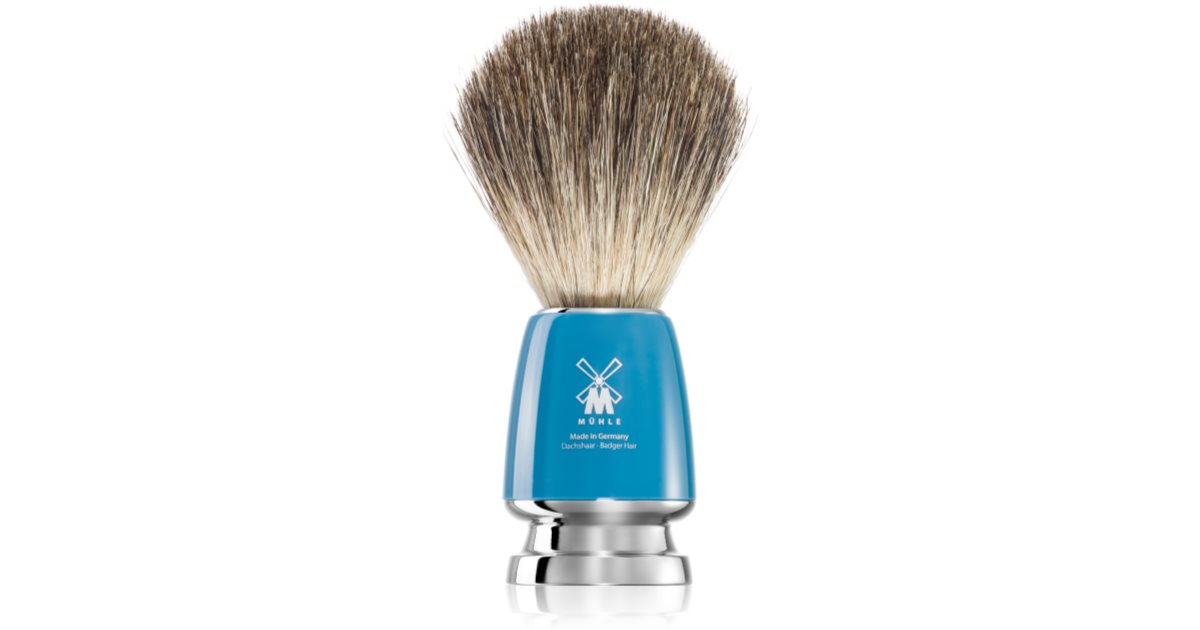 Mühle RYTMO Pure Badger Badger Hair Shaving Brush Blue Resin 1pc