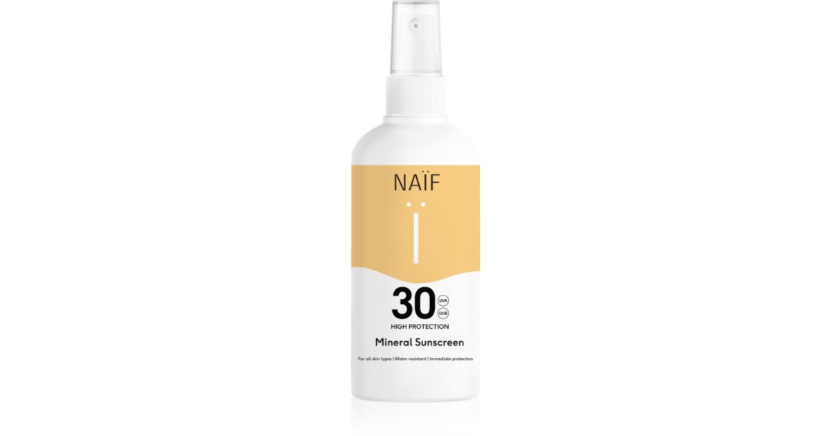 Naif Waterproof protective mineral sun spray 175 ml