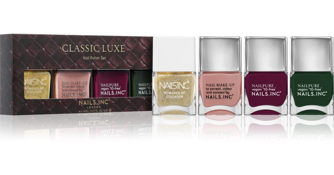 Nails Inc. Classic Luxe Nail Polish Set