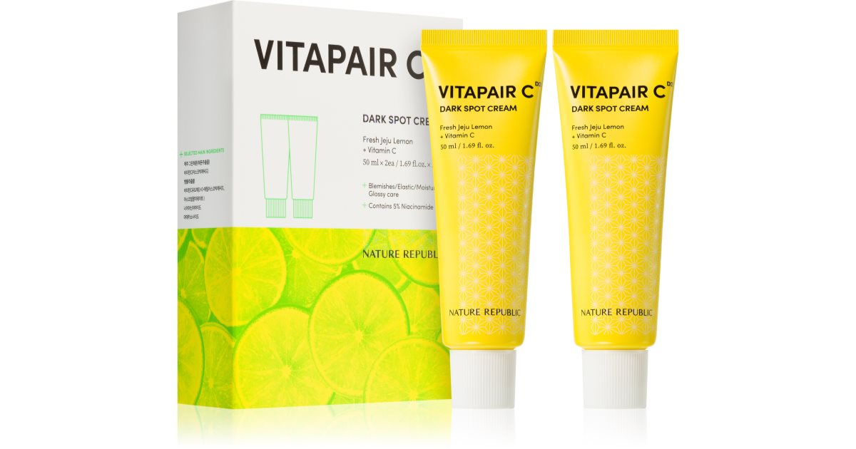 NATURE REPUBLIC Vitapair C Dark Spot Cream illuminating cream-gel for hyperpigmenting skin 2x50 ml