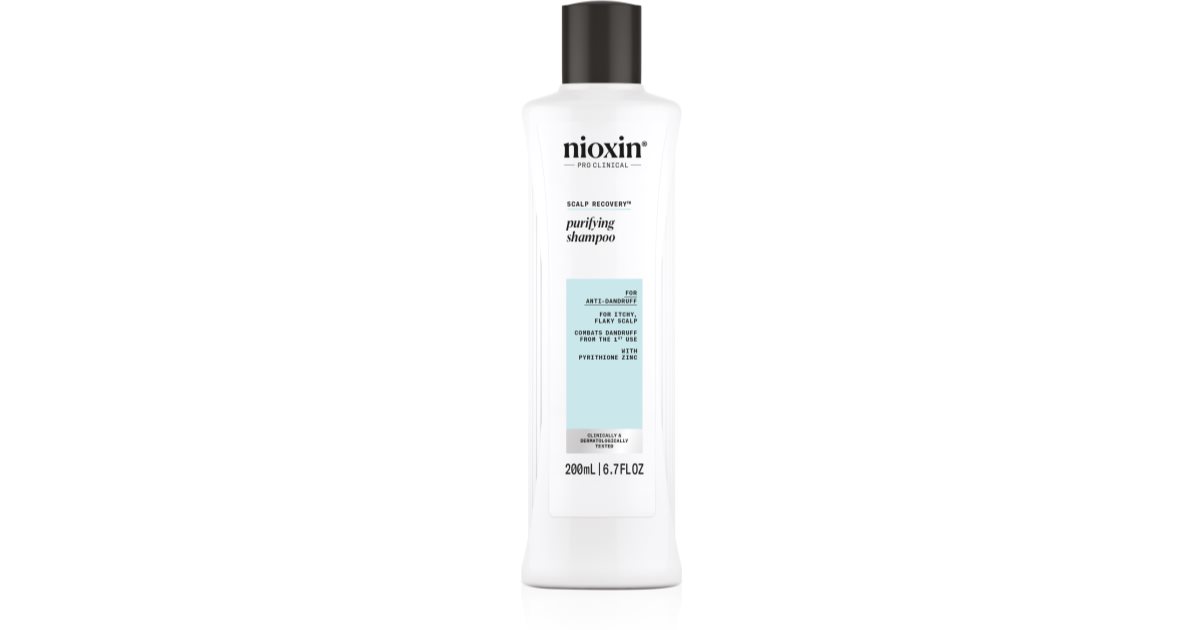 Nioxin Scalp Recovery Purifying Shampoo for Thin and Flabby Hair Against Dandruff 1000 ml