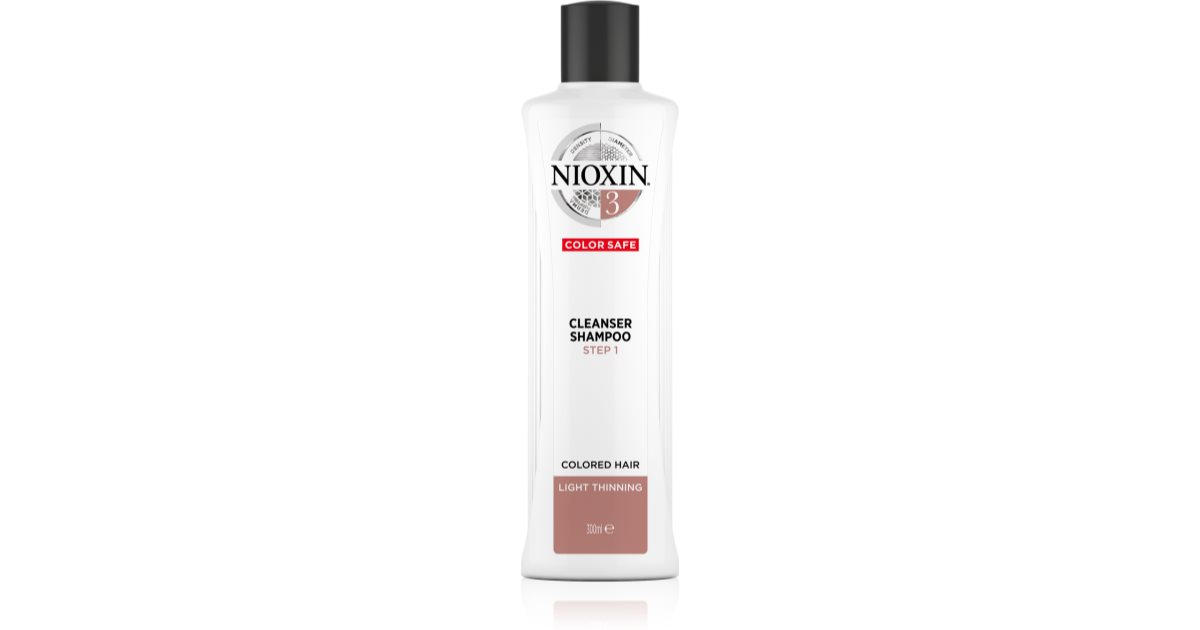 Nioxin System 3 Color Safe Cleansing Shampoo for Dyed and Thinning Hair 1000 ml