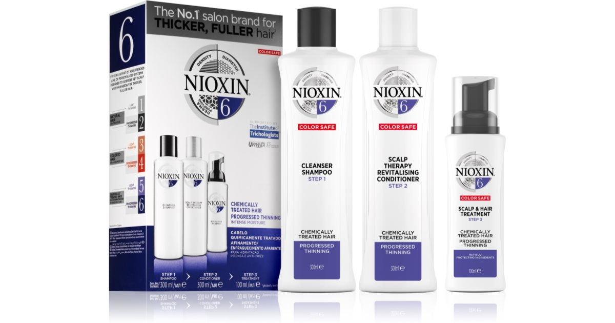 NIOXIN System 6 Color Safe Chemically treated hair 3 pcs