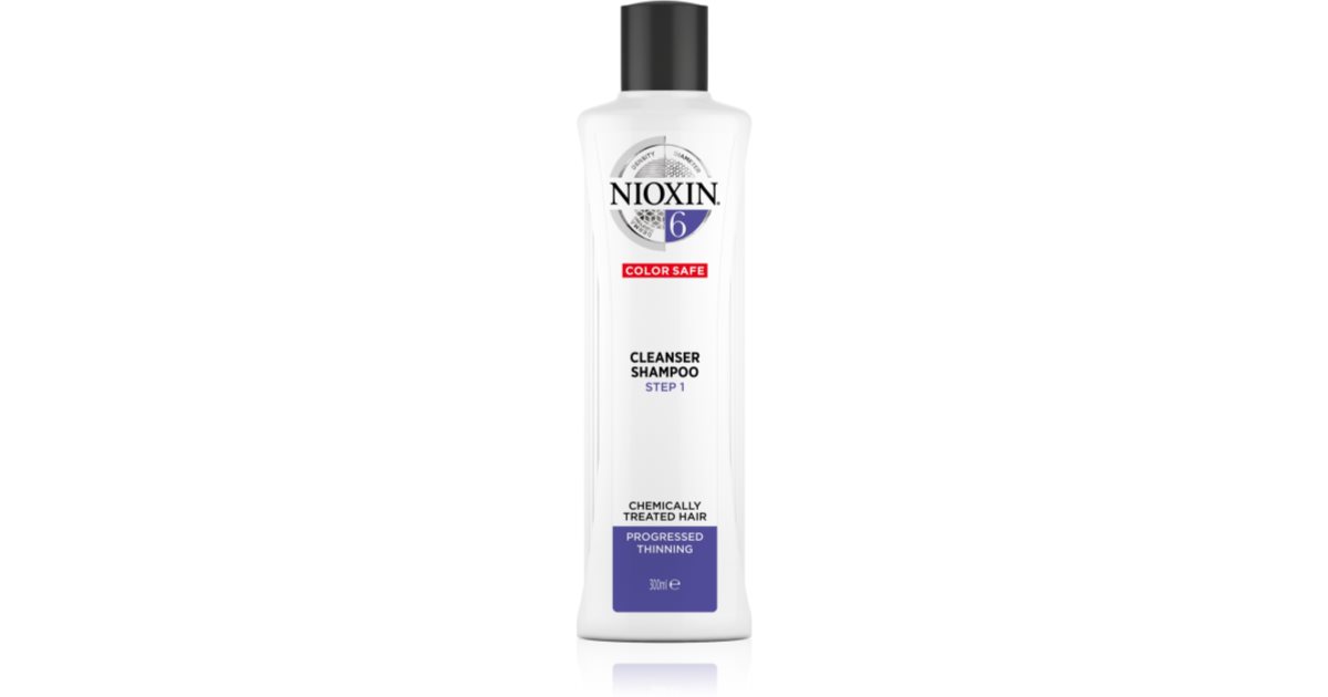 Nioxin System 6 Color Safe Cleansing Shampoo for Chemically Treated Hair 1000 ml