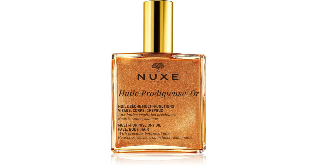 Nuxe Huile Prodigieuse Or multifunctional dry oil with glitter for face, body and hair 100 ml