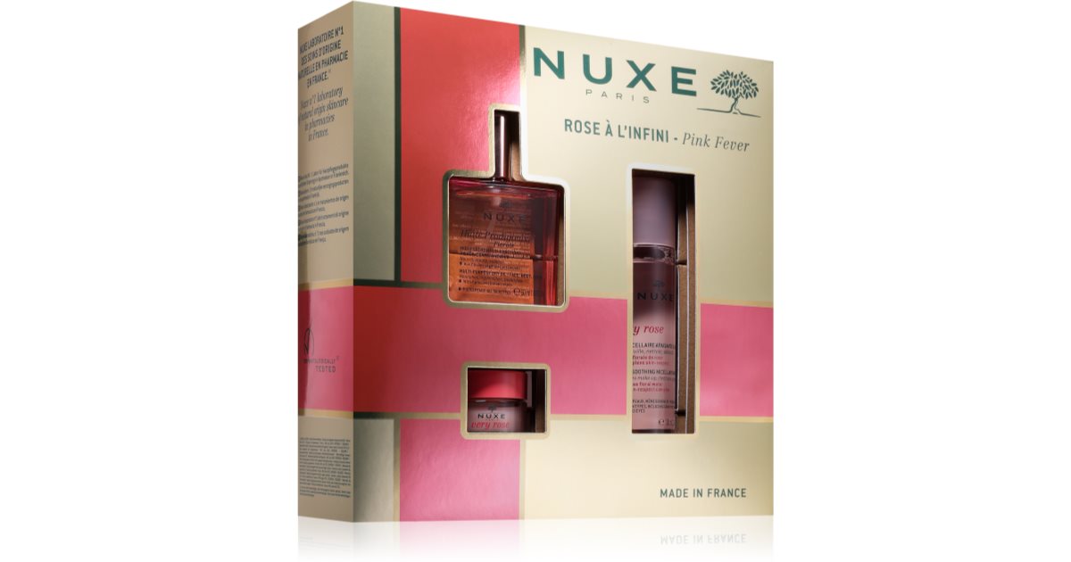 Nuxe Huile Prodigieuse Pink Fever Gift Set (For Face and Body) 1 pc