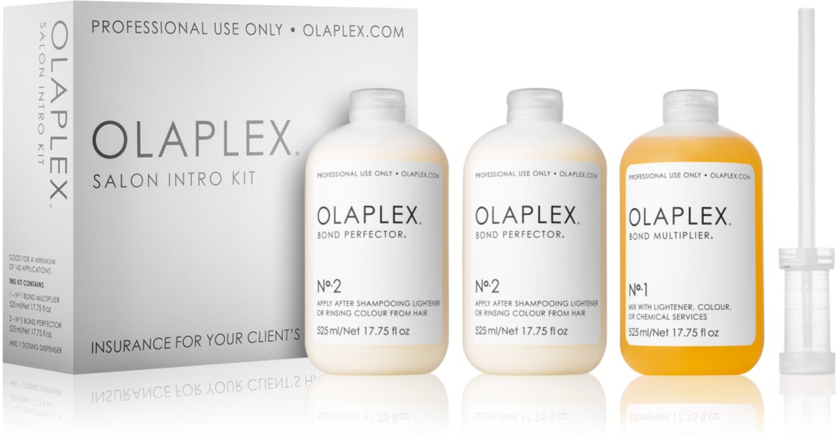 Professional Salon Kit Olaplex (for colored and damaged hair) for professional use 3 pcs