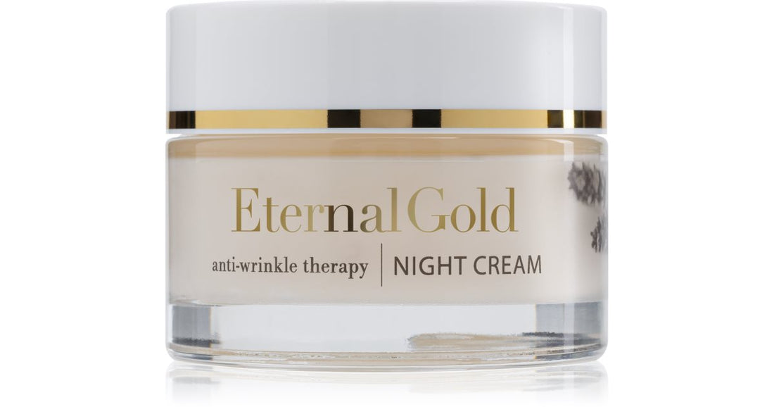 Organique Eternal Gold Therapy Anti-Wrinkle Night Cream for Dry and Sensitive Skin 50ml