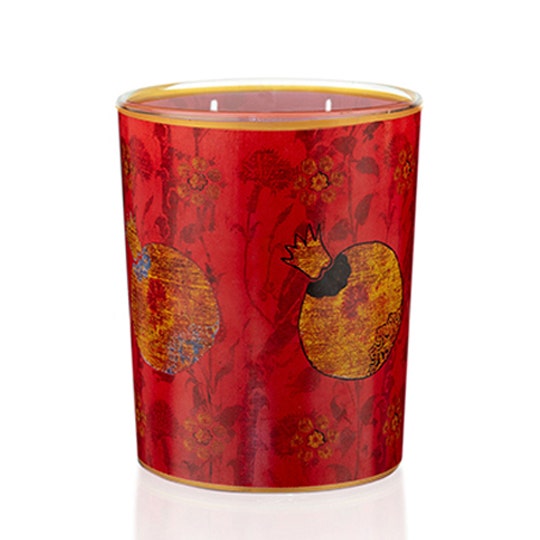 Ortigia Pomegranate Decorated Candle 380 g