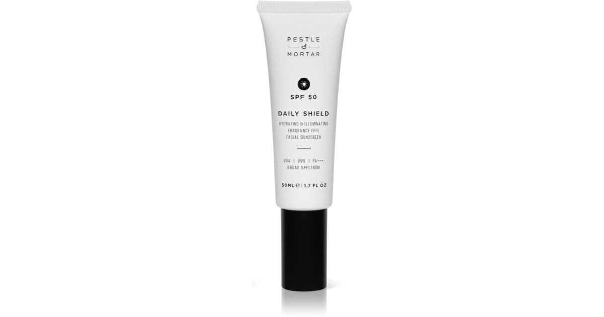 Pestle &amp; Mortar Daily Sheild Illuminating Protective Cream SPF 50 50 ml