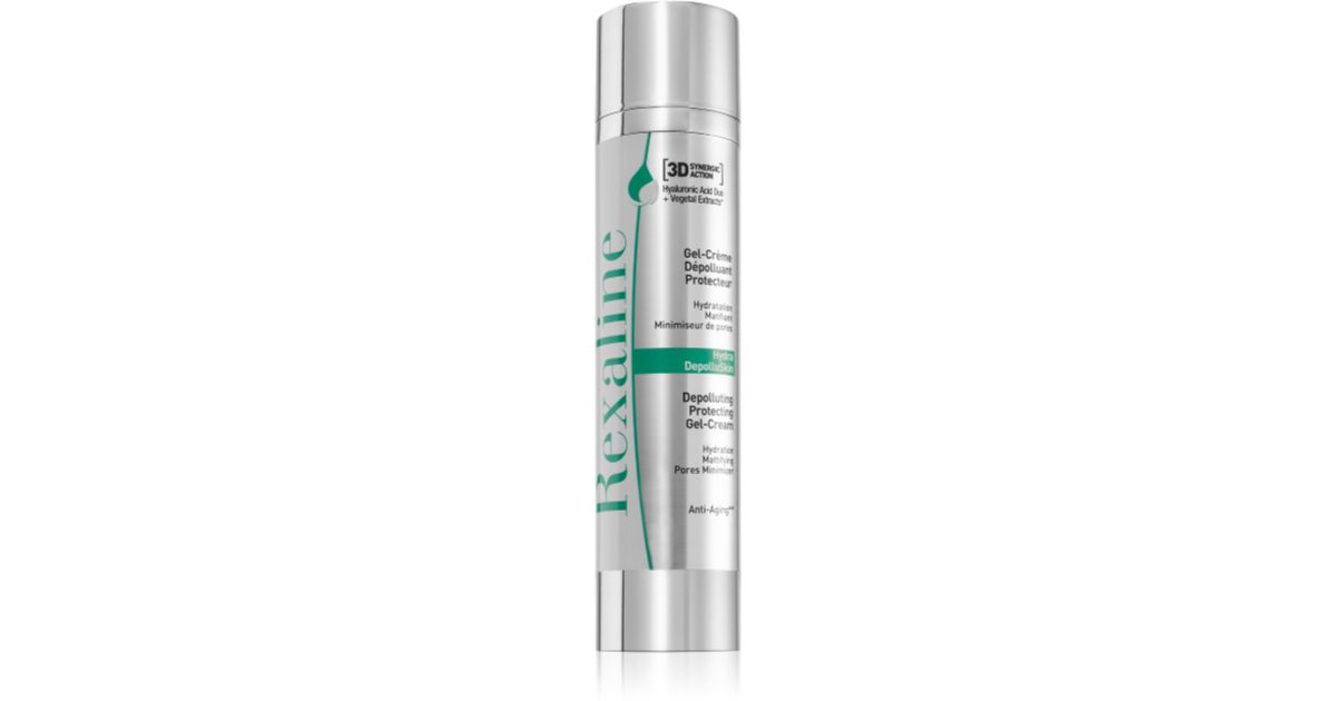 Rexaline 3D Hydra-DepolluSkin protective cream-gel with detoxifying effect 50 ml