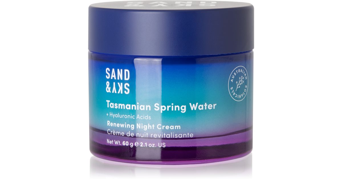 Sand &amp; Sky Tasmanian Spring Water Renewing Night Cream 60 g