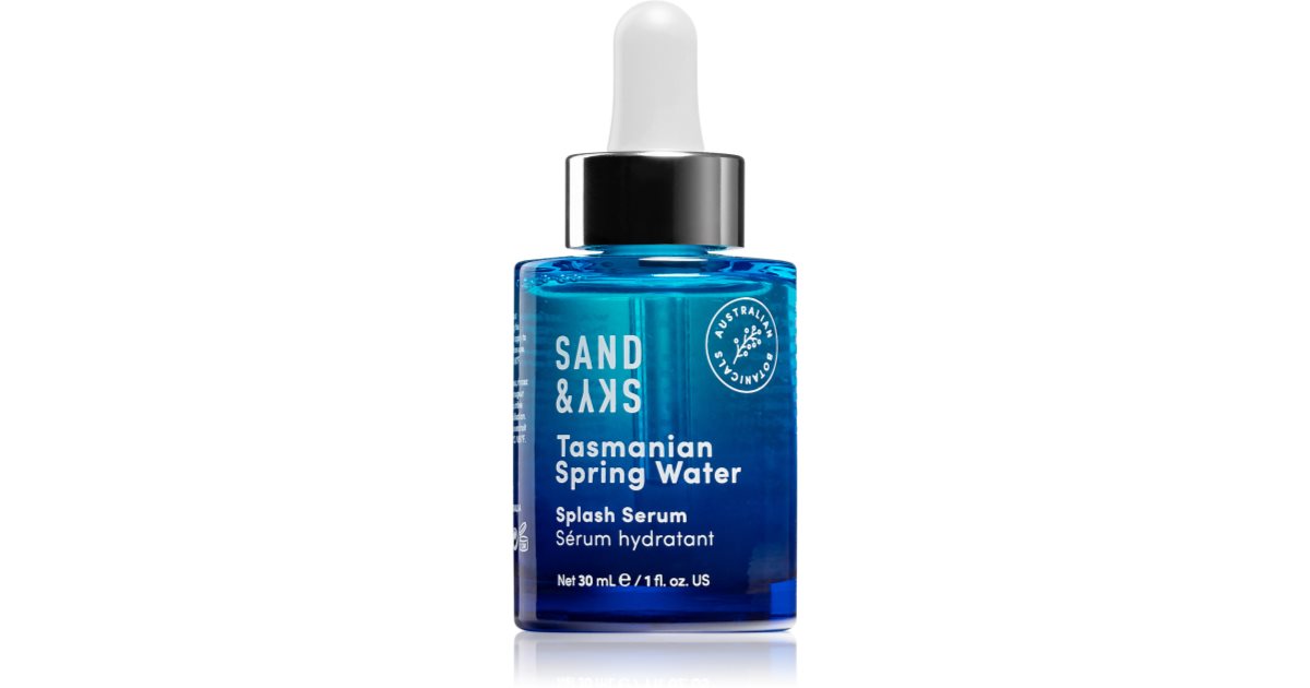 Sand &amp; Sky Tasmanian Spring Water Splash Intense Hydrating Face Serum 30ml