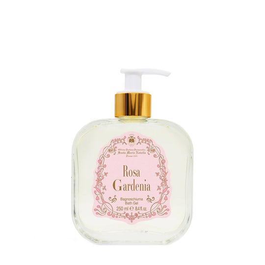 Santa Maria Novella Rosa Gardenia Shower Gel 250 ml Glass