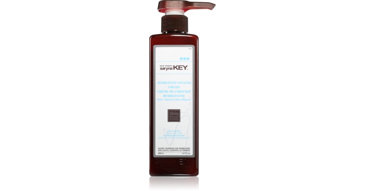 Saryna Key Pure African Shea Butter Control Leave-In Conditioner with Shea Butter for Curly Hair 500ml