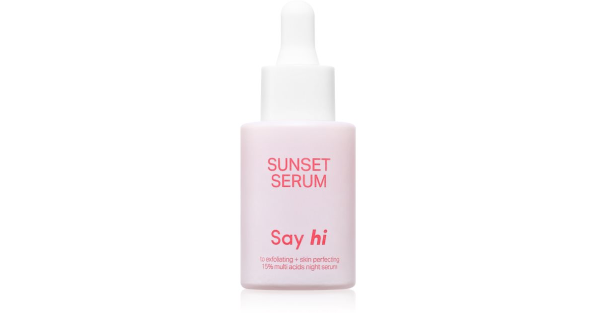 Say Hi Sunset exfoliating serum with AHA acids with revitalizing effect 30 ml