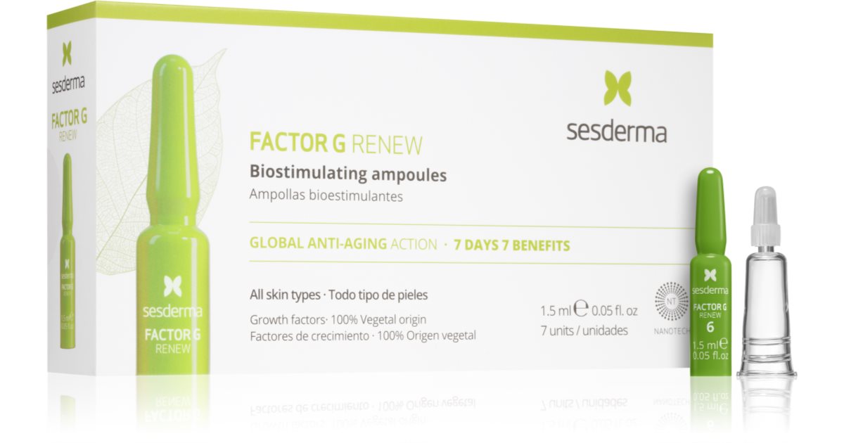 Sesderma Factor G Renew revitalizing serum to rejuvenate the skin 7x1.5 ml