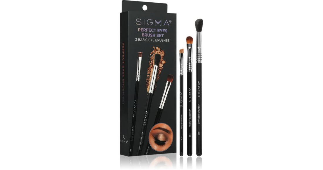 Sigma Beauty Brush Set Perfect brush set (for eyes and eyebrows) 3 pcs