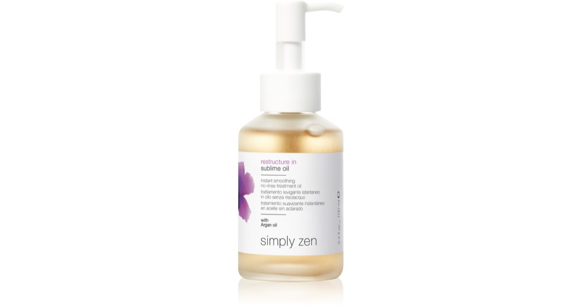 Simply Zen Restructure In smoothing oil for damaged and dry hair 100 ml