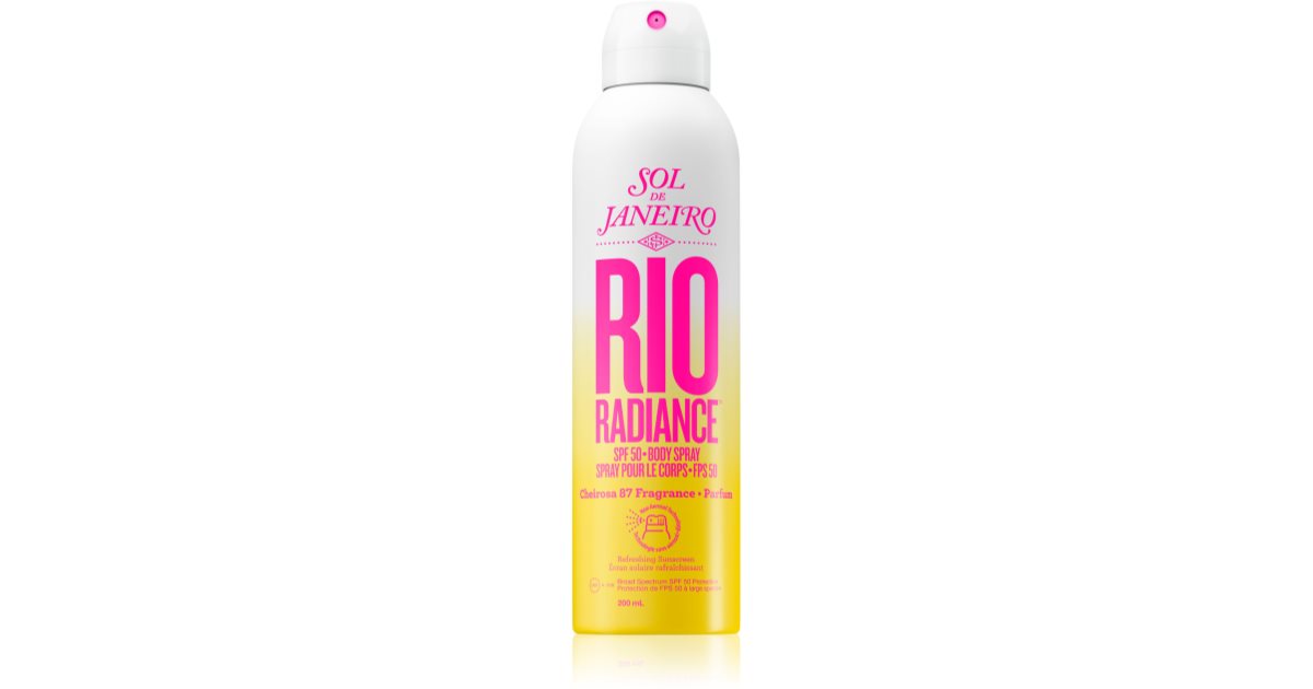 Sol de Janeiro Rio Radiance refreshing and hydrating spray skin protection SPF 50 200 ml