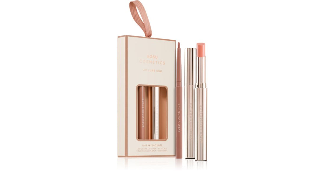 SOSU Cosmetics Luxe Duo Lip Gift Set Nude 1pc