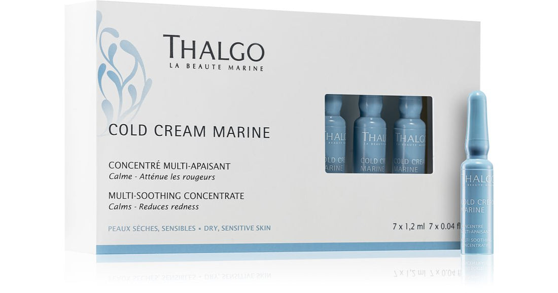 Thalgo Cold Cream Marine Multi-soothing regenerating concentrate for sensitive and irritated skin 7x1.2 ml