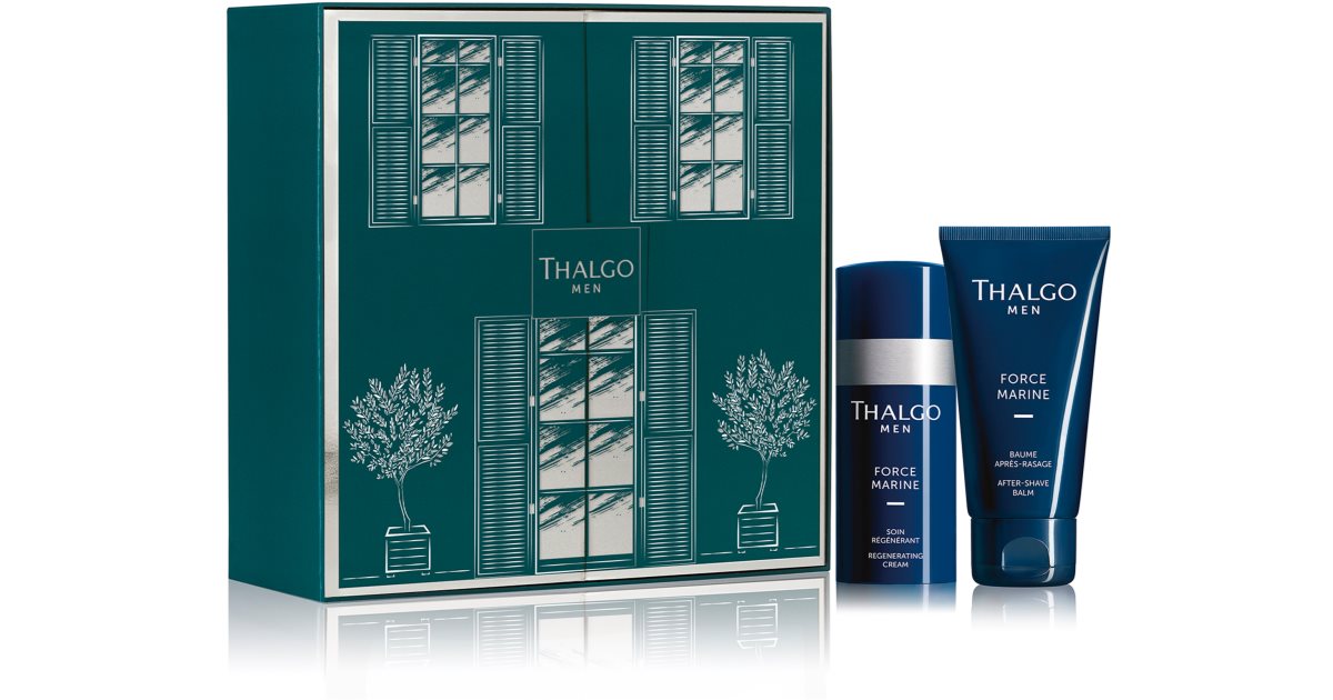 Thalgo Gift set (for men) alcohol-free post-shave balm 75 ml + anti-wrinkle face regenerating cream 50 ml