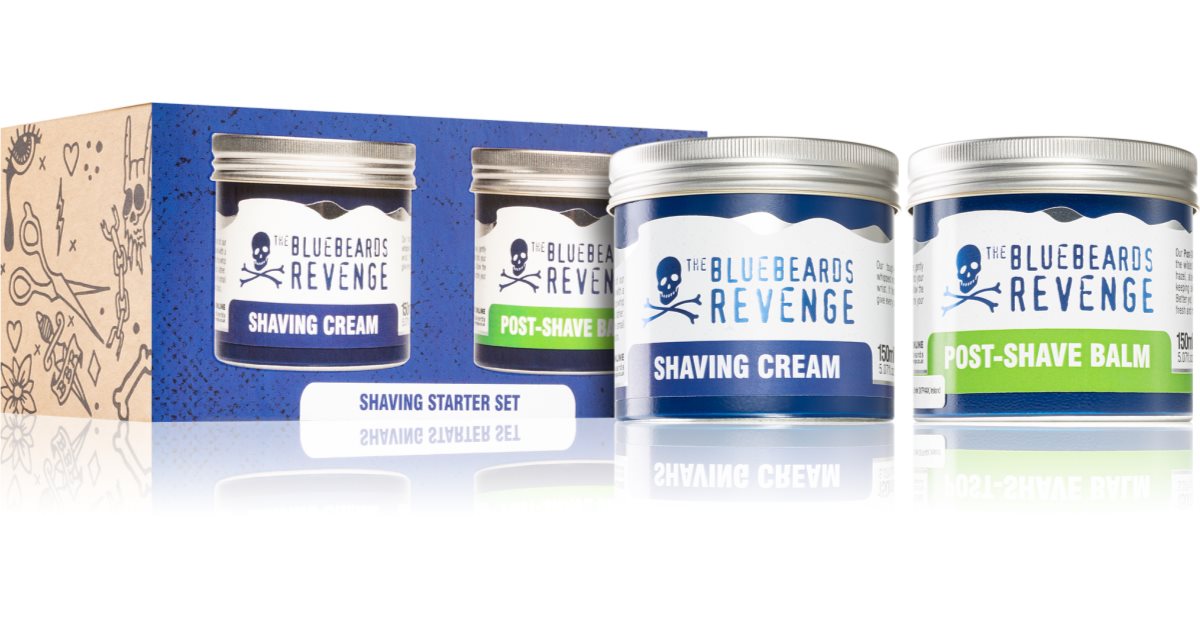 The Bluebeards Revenge Starter Set Shaving Kit Shaving Cream 150ml + Post-shave Balm 150ml