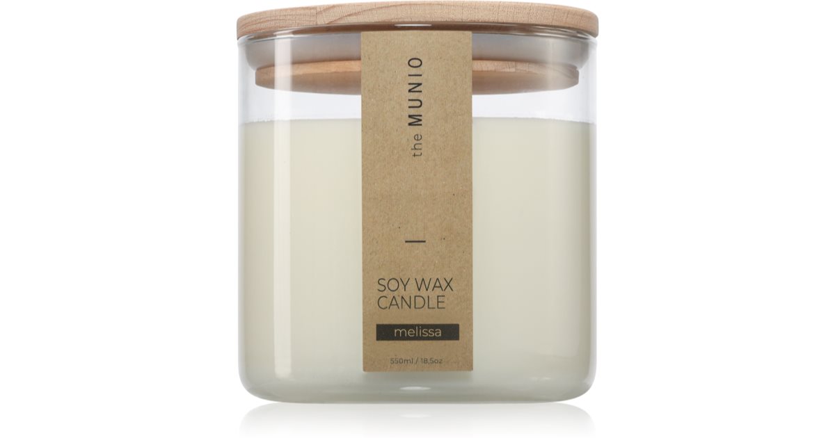 The Munio Melissa scented candle 550 ml