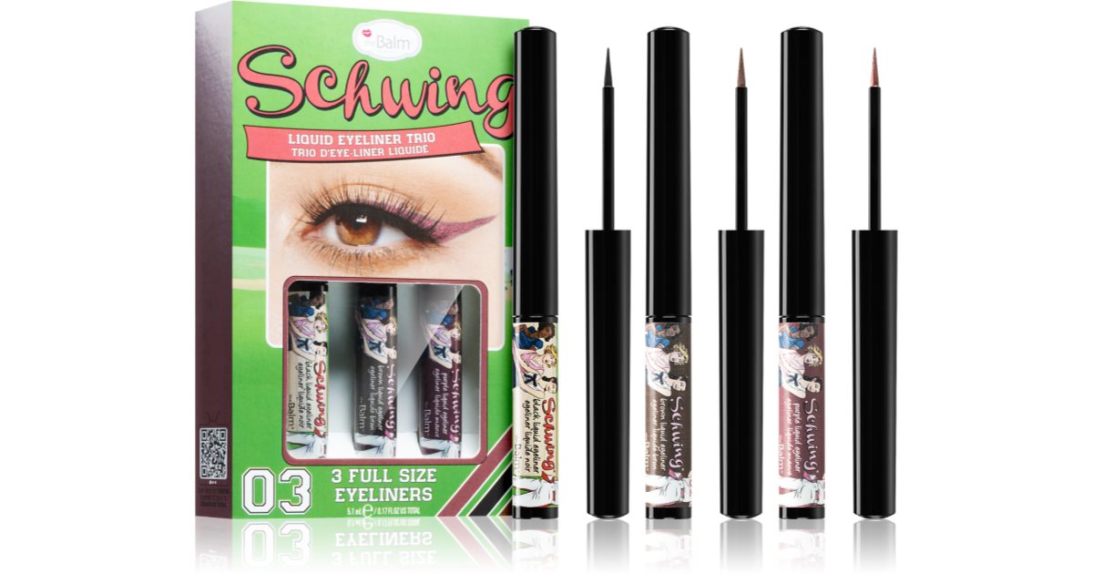 theBalm Schwing® Eyeliner Trio 3x1.7 ml