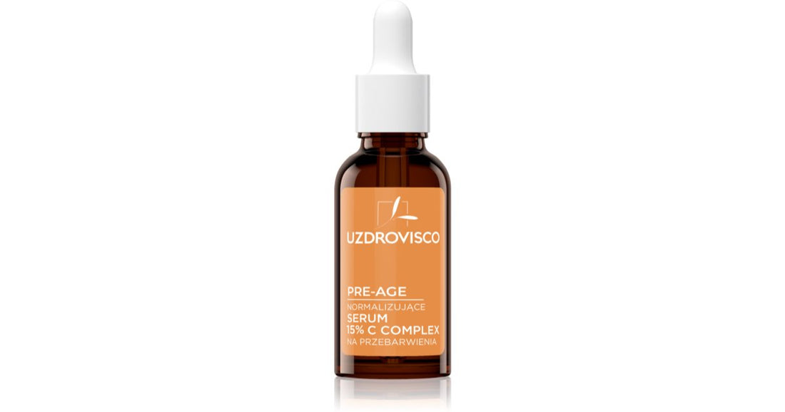 Uzdrovisco Pre-Age 15% C Complex normalizing illuminating face serum with vitamin C 30 ml