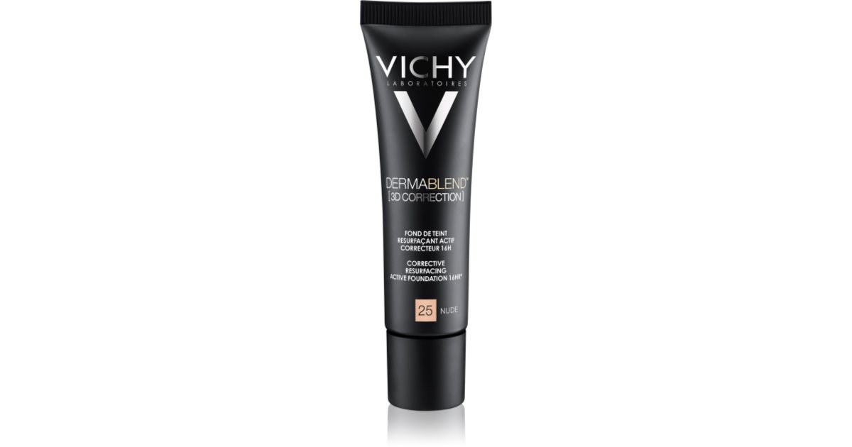 Vichy Dermablend 3D Correction Smoothing Foundation Concealer SPF 25 Color 45 Gold 30 ml