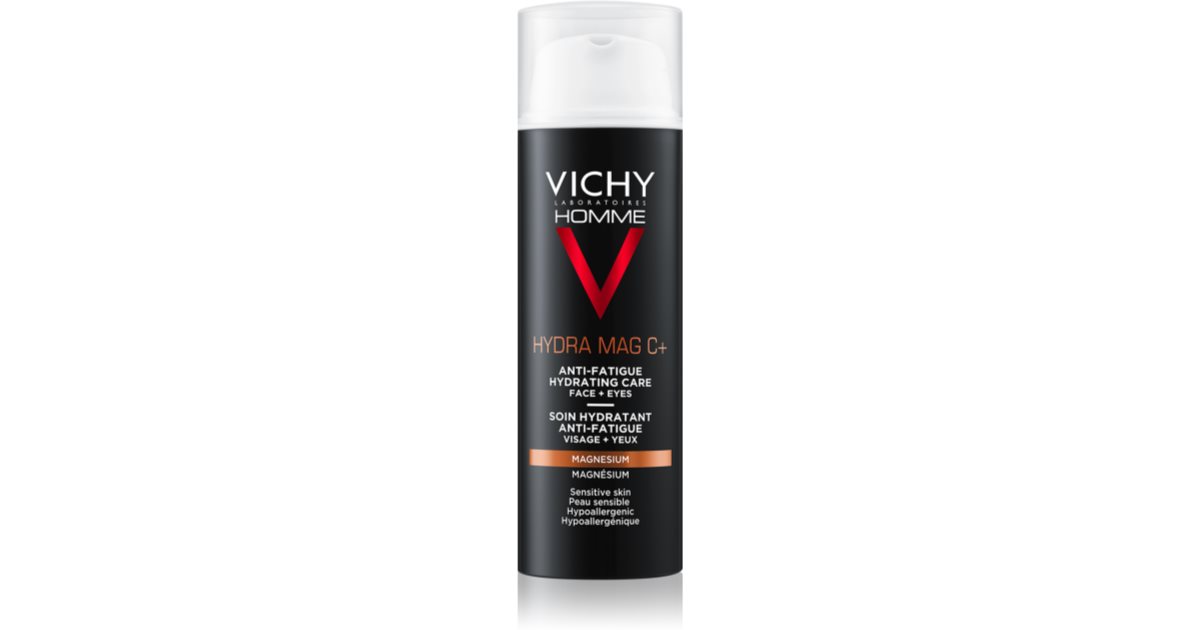 Vichy Homme Hydra-Mag C anti-fatigue hydrating treatment for face and eye contour 50 ml