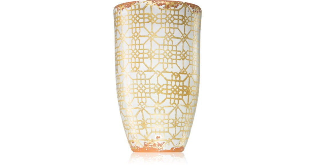 Wax Design Ceramic Lattice White Wild Iris 13x21 cm candle