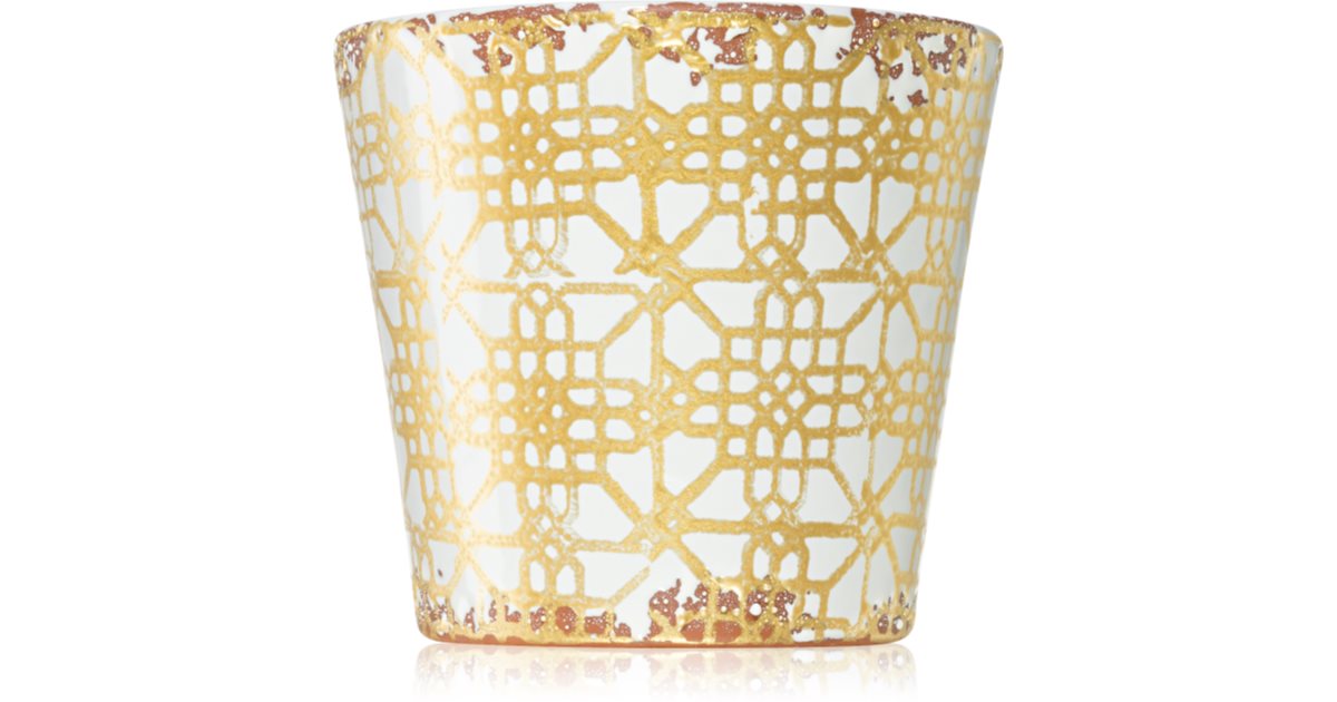 Wax Design Ceramic Lattice White Wild Iris scented candle 14x12.5 cm