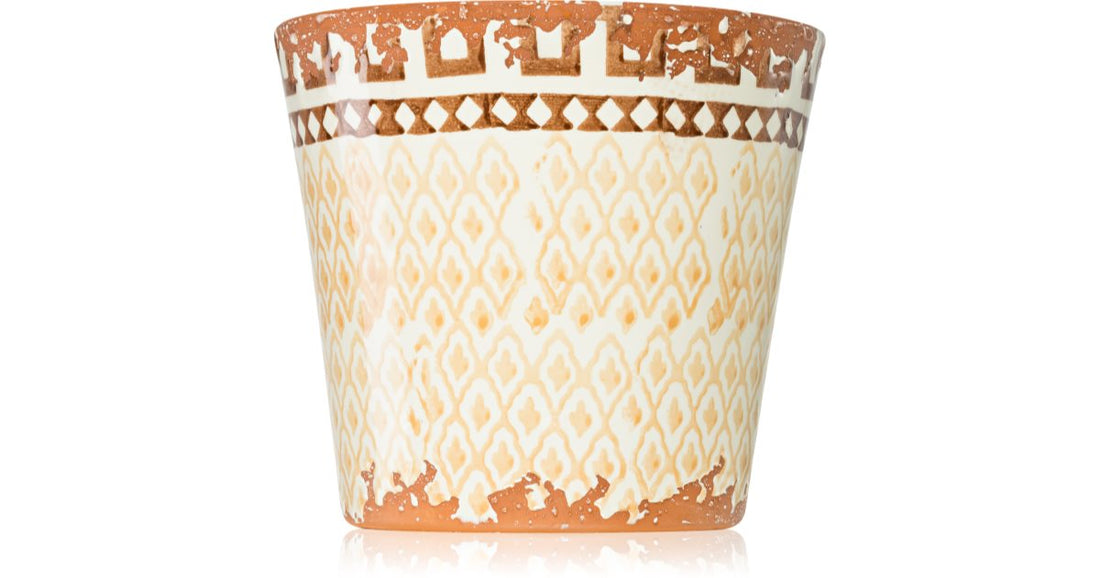 Wax Design Ethnic Beige Orchid 14x12.5 cm candle