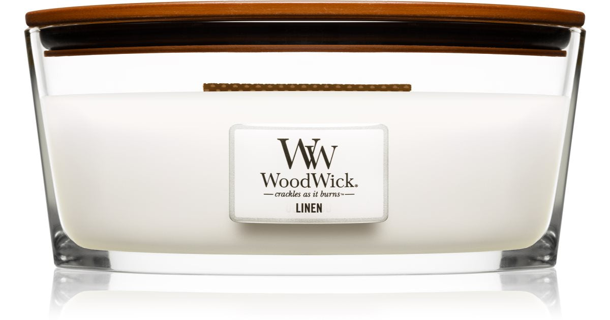 Woodwick Linen 16 oz candle