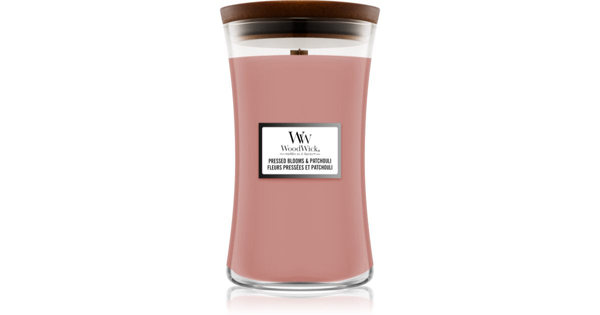 Woodwick Pressed Blooms &amp; Patchouli 609.5g candle