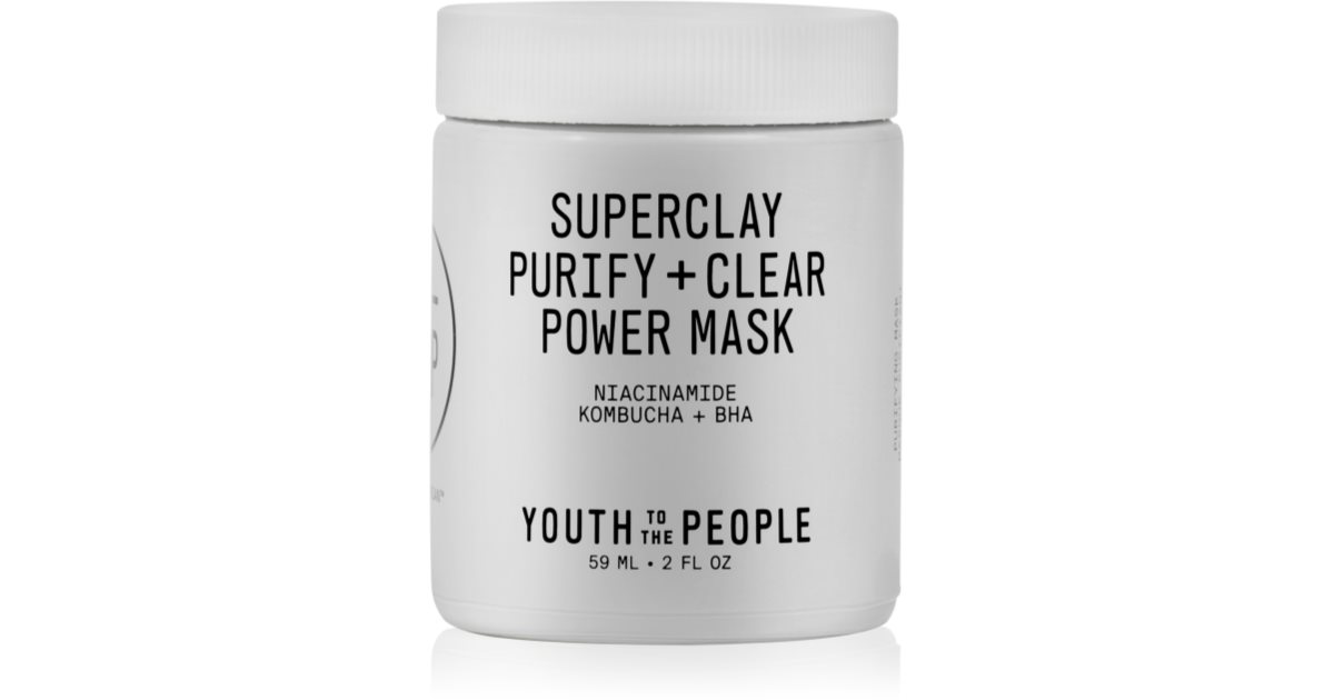 Youth To The People Superclay Purify + Clear Power maschera facial cleanser 59 ml