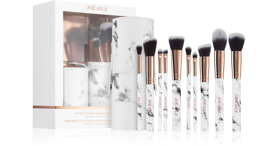 Set of makeup brushes Zoë Ayla 10 pieces